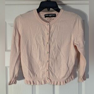 Karl Lagerfeld Light Pink Cardigan Sweater